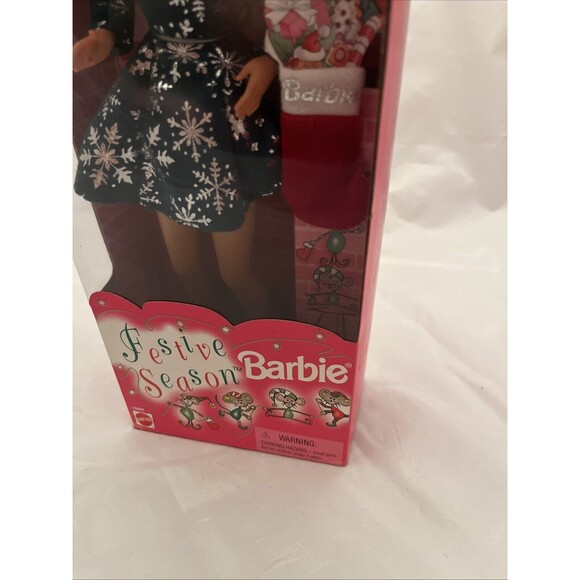 Mattel 1997 Festive Season Barbie Christmas Special Edition #18909 Vintage NIB - Picture 5 of 13